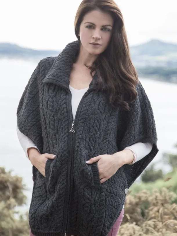 Aran Batwing Jacket Merino Wool