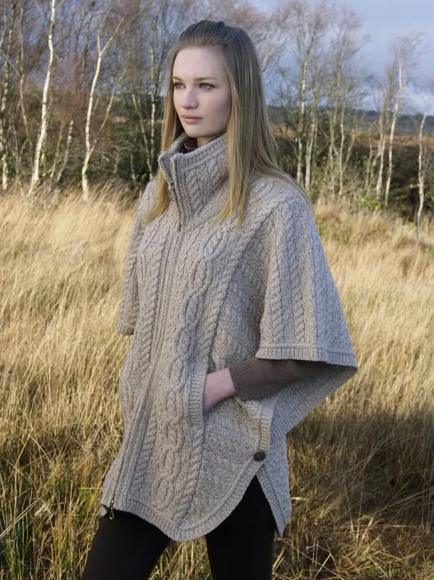 Aran Batwing Jacket Merino Wool