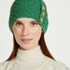 Aran Hat with Pom Pom - Kiwi