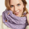 Aran Infinity Snood Lilac