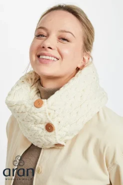Aran Infinity Snood Natural