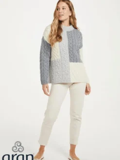 Aran Patchwork Sweater