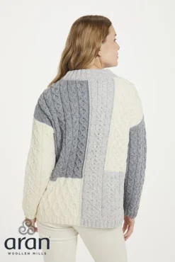 Aran Patchwork Sweater