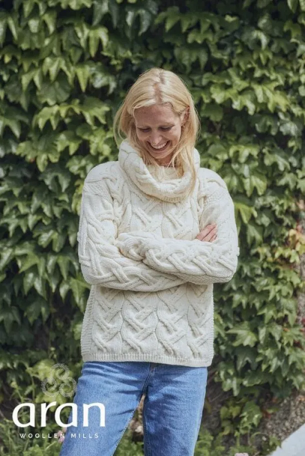 Aran Super Soft Chunky Cowl Sweater