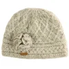 Aran Trellis Pullon Hat Oatmeal