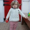 Baby Handknit Irish Aran Hoody
