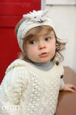 Baby Handknit Irish Aran Hoody