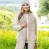 Cable Knit Scarf Parsnip