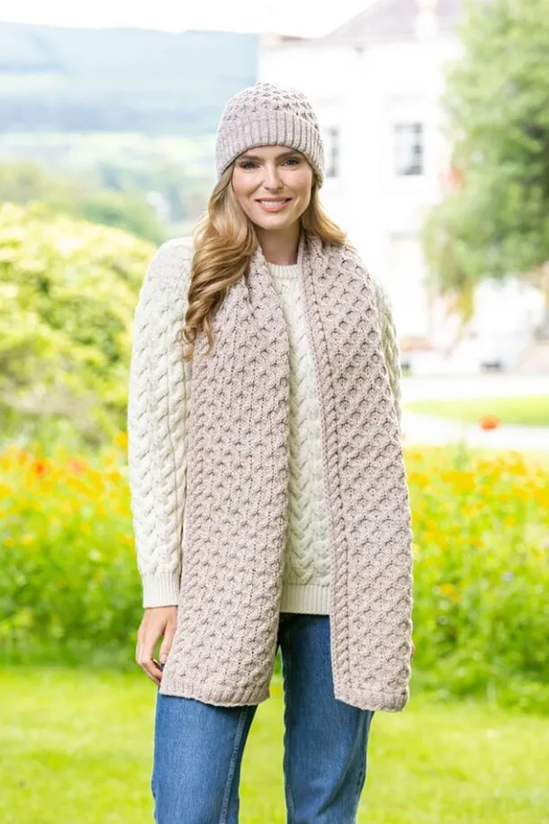 Cable Knit Scarf Parsnip