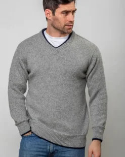 Cashmere Mix V Neck Sweater