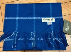 100% Cashmere Scarf Atlantic Blue