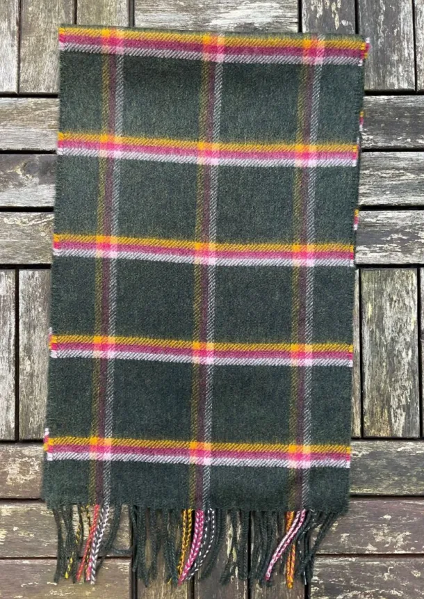 100% Cashmere Scarf Green