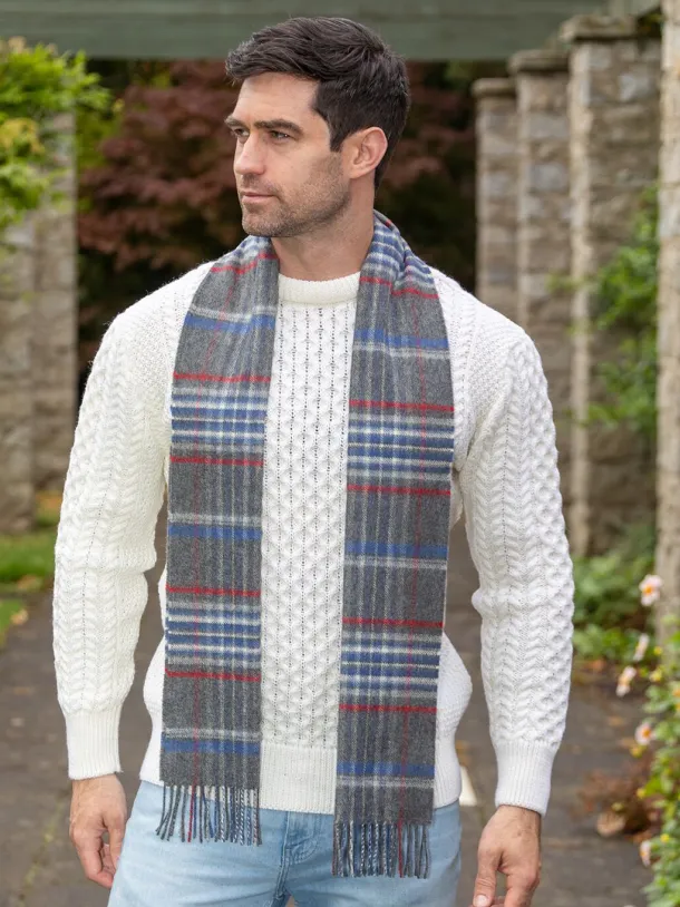 100% Cashmere Scarf Grey