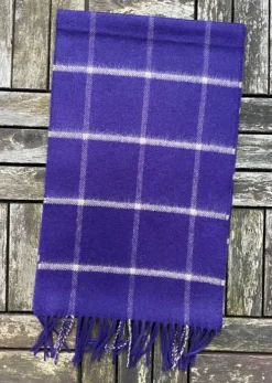 100% Cashmere Scarf Purple