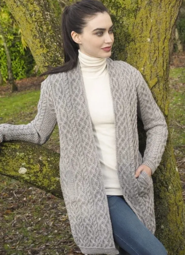 Celtic Braid Coat Grey