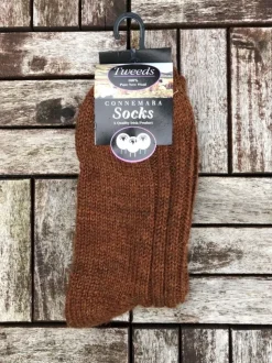 Connemara Unisex Socks - Rust