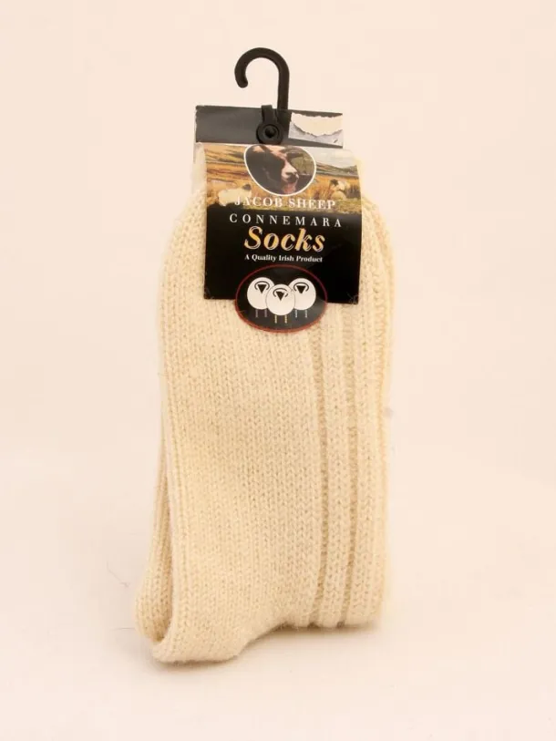 Connemara Unisex Socks -Natural