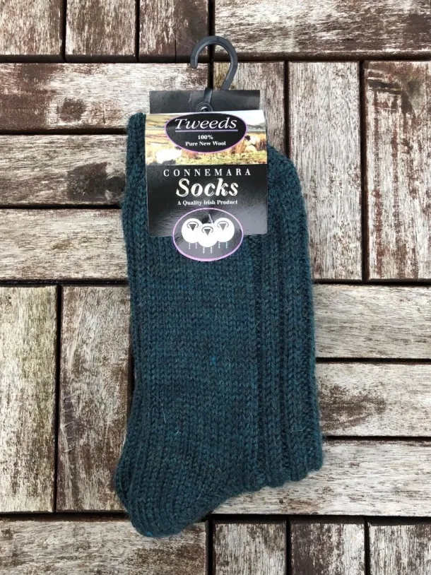 Connemara Unisex Socks- Teal