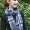 Extra Fine Merino Wool Blue, Cream and Black