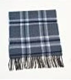 Extra Fine Merino Wool Blue, Cream and Black