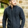 Fisherman Full Zip Cardigan Blackwatch