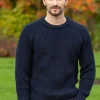 Fisherman Rib Sweater Navy