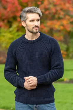 Fisherman Rib Sweater Navy
