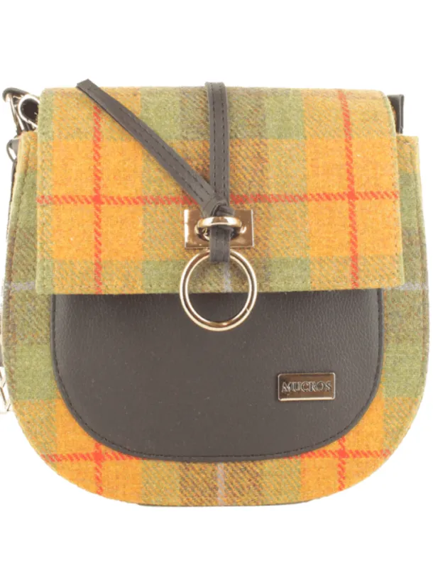 Grace Tweed Bag Orange Green