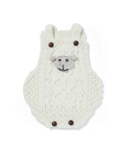 Handknit 100% Merino Baby Romper