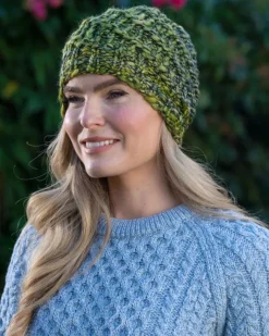Handmade in Ireland - Super Soft Merino Wool Hat Green
