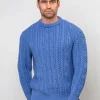 Heavyweight Extra Fine Merino Wool Sweater Sky Blue