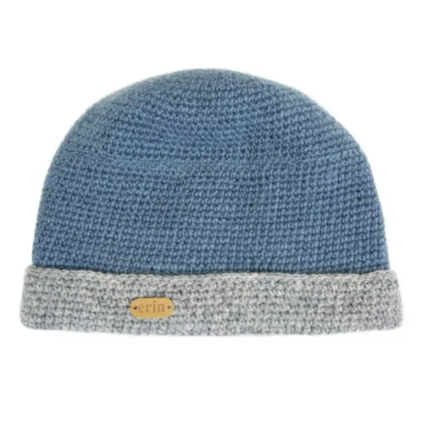 Irish Crochet Hat Denim