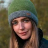 Irish Crochet Hat Moss Green