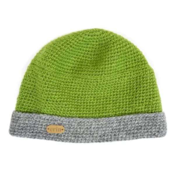 Irish Crochet Hat Moss Green