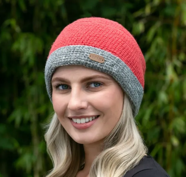 Irish Crochet Hat Raspberry