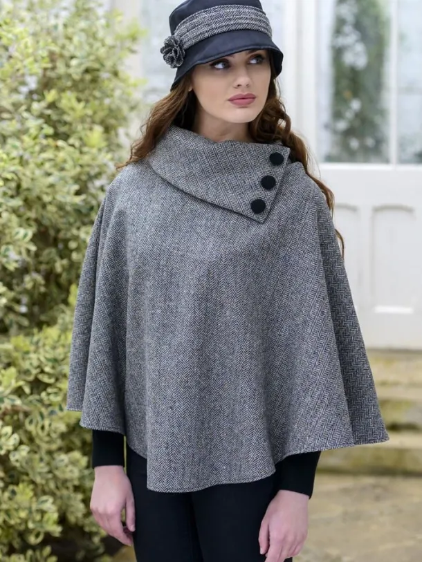 Irish Tweed Poncho 01