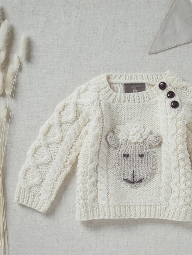 Kids Handknit Merino Sweater Made in Ireland