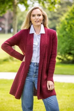Kilcool Textured Coatigan Claret