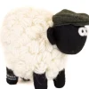 Knitted Sheep with Flat Cap - Green Medium