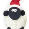 Knitted Sheep with Santa Hat - Large