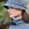 Ladies Flapper Cap Grey Fleck Col: 1