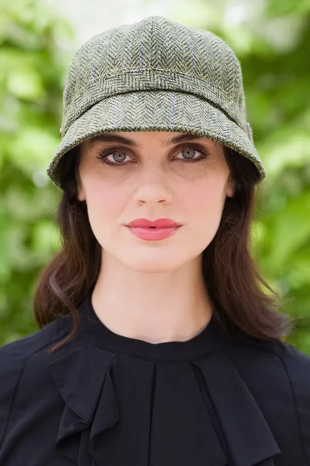 Ladies Flapper Cap Grey Fleck Col: 1