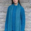 Ladies Irish Flapper Cap Blue Mix Col: 736
