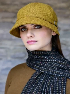 Ladies Irish Flapper Cap Mustard 602