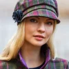 Ladies Newsboy Cap Purple Mix col. 402