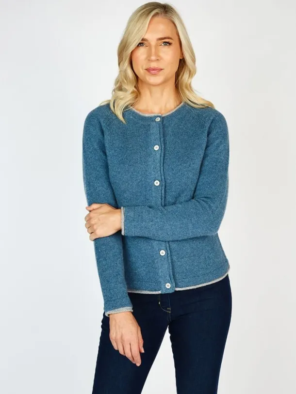 Ladies Wool and Cashmere Classic Cardigan
