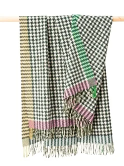 Lambswool Throw Small Blocks - Col.630