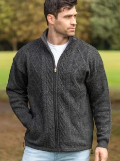 Lined Woollen Jacket Shetland Wool S361 Col:528