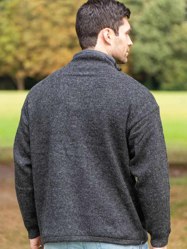 Lined Woollen Jacket Shetland Wool S361 Col:528