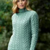 Luxurious Cable Knit Sweater - Mermaid